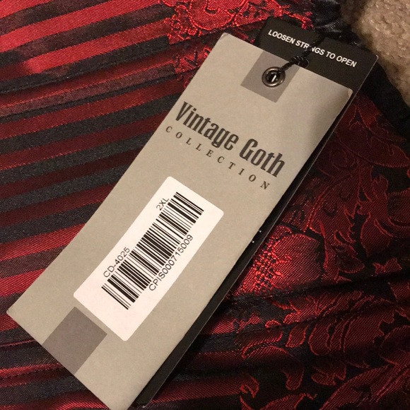 Victorian Renaissance Gothic Corset Bustier Dress - Picture 10 of 12